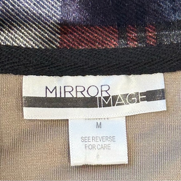 MIRROR IMAGE Plaid Velour Full Zip Jacket Women’s Medium - Picture 13 of 15